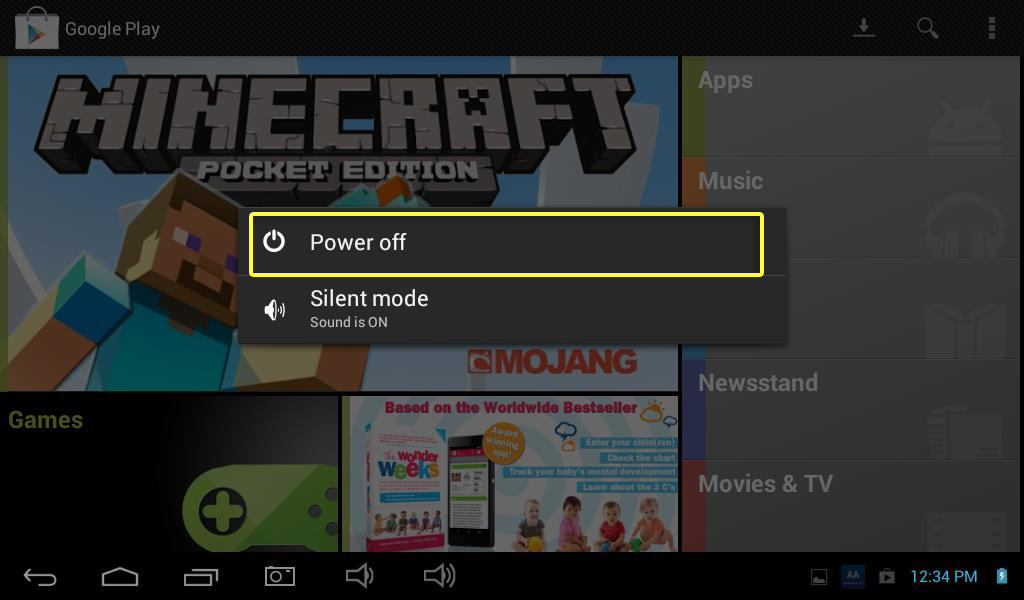 Step 26 – Press & hold the physical button on the left hand side of your touch screen for 3 seconds until you see the above screen then press POWER OFF; your touch screen will restart.